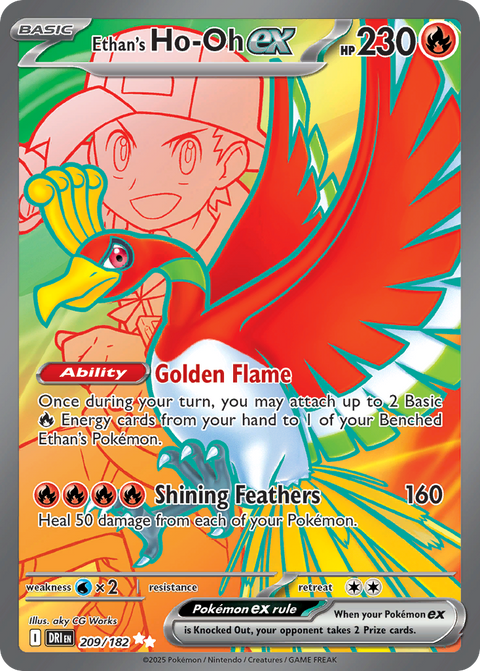 Ethan's Ho-Oh EX - 209/182