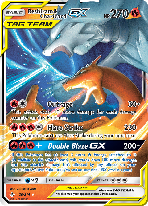 Reshiram & Charizard Tag Team GX - 20/214