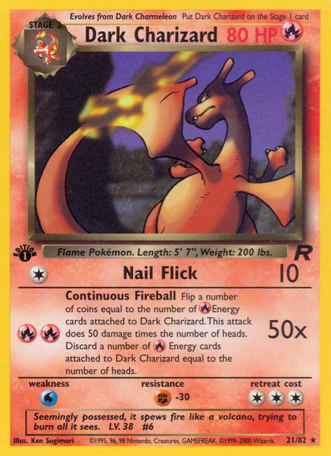 Dark Charizard - 21/82 (1st Edition)