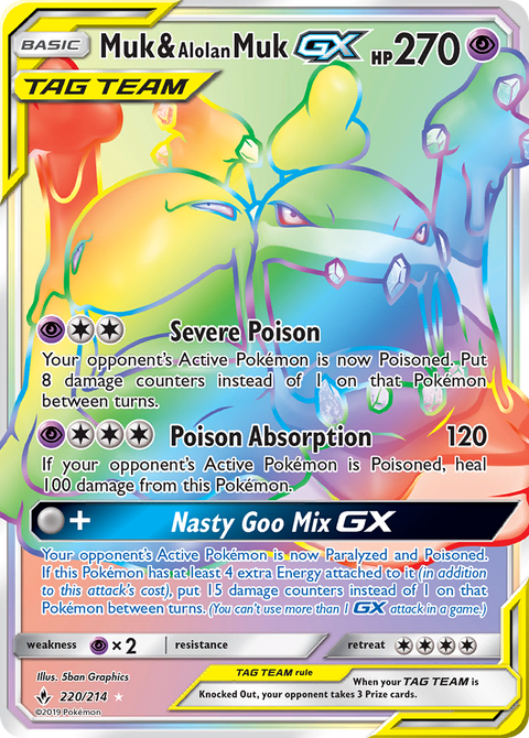 Muk & Alolan Muk Tag Team GX - 220/214