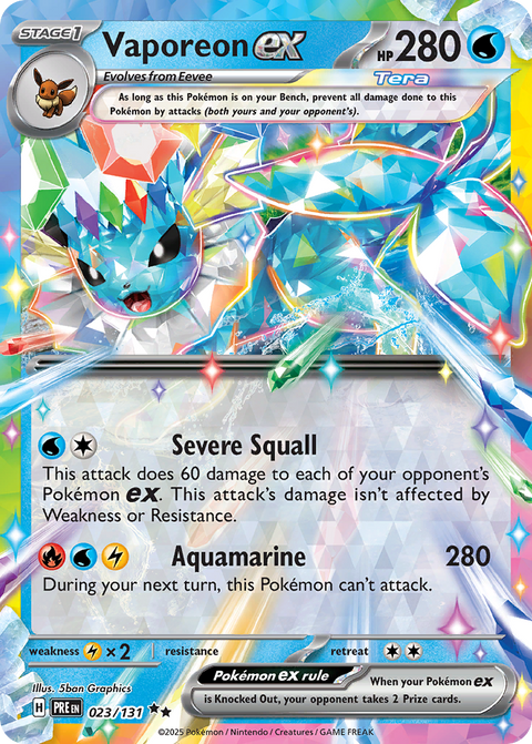 Vaporeon EX - 023/131