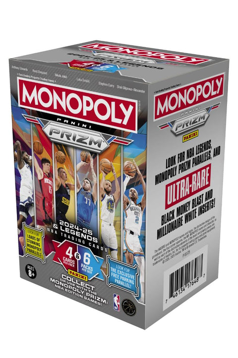 Panini: 2024/25 Prizm Monopoly NBA Basketball Blaster Box (Millionaire White Inserts!)