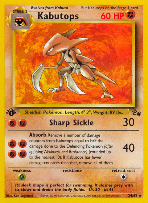 Kabutops - 24/62 (1st Edition)