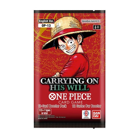 One Piece Card Game - Carrying On His Will (OP-13) Booster Pack