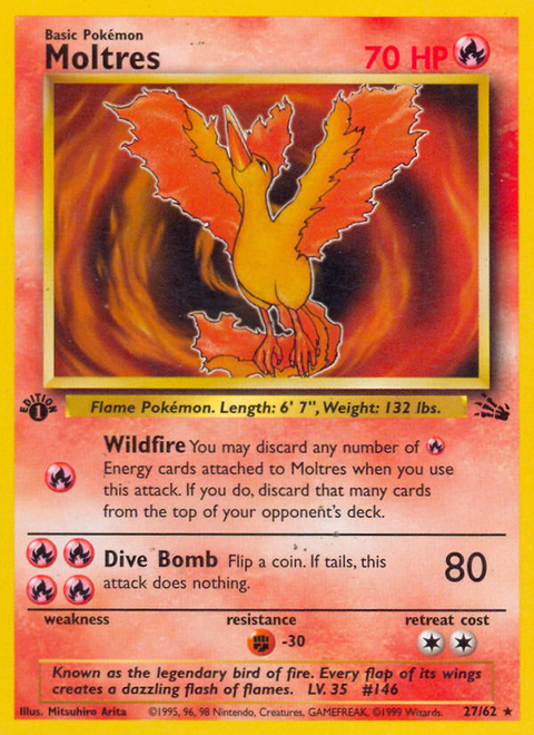 Moltres - 27/62 (1st Edition)