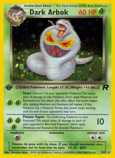 Dark Arbok - 2/82 (1st Edition)