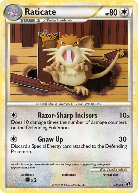 Raticate - 34/90
