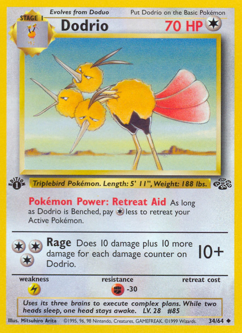 Dodrio - 34/64 (1st Edition)