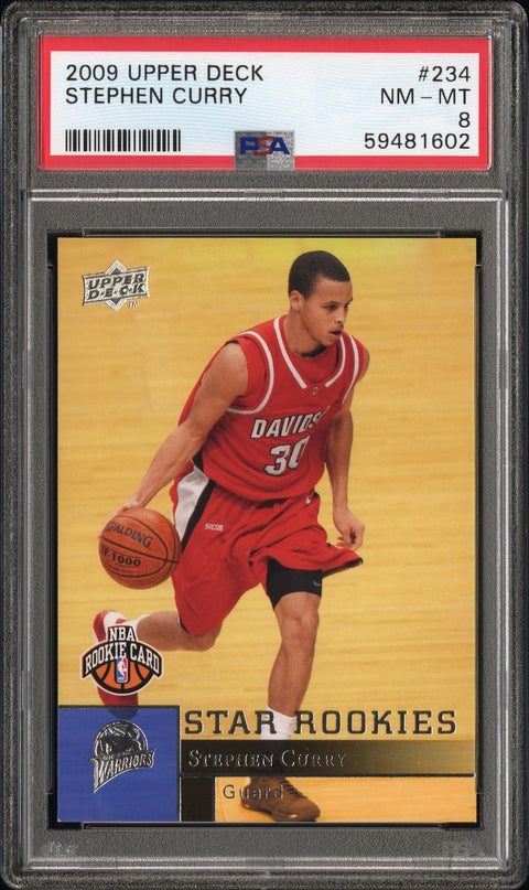 2009 UPPER DECK UPPER DECK STEPHEN CURRY 234 PSA 8