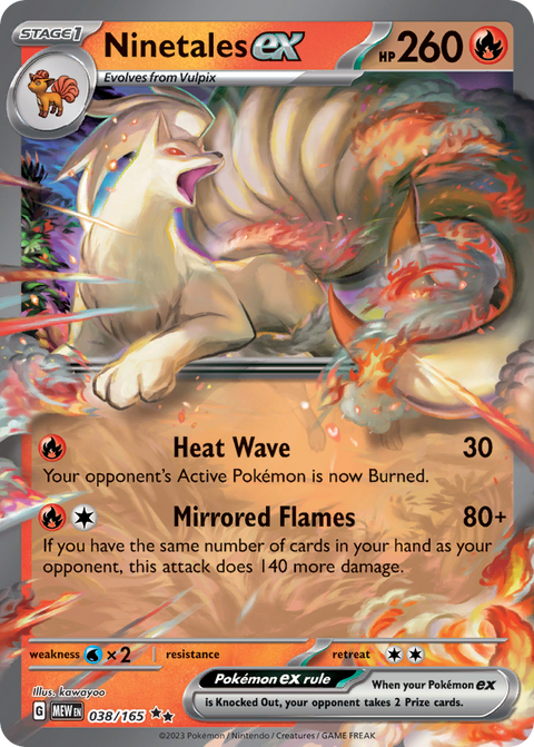 Ninetales EX - 038/165