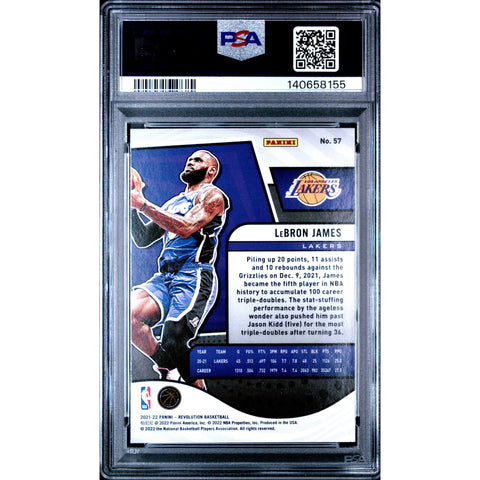 2021 PANINI PANINI REVOLUTION LEBRON JAMES 57 PSA 10