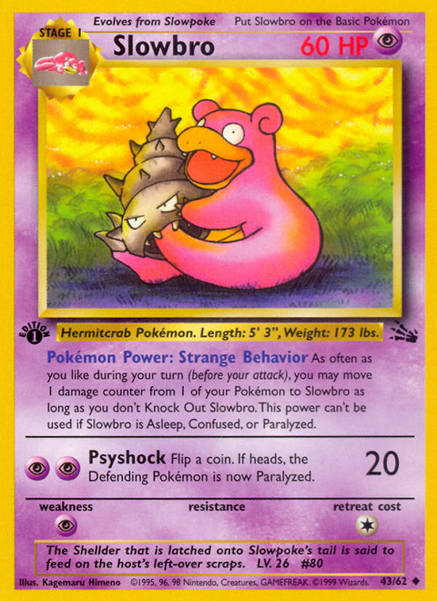 Slowbro - 43/62 (1st Edition)