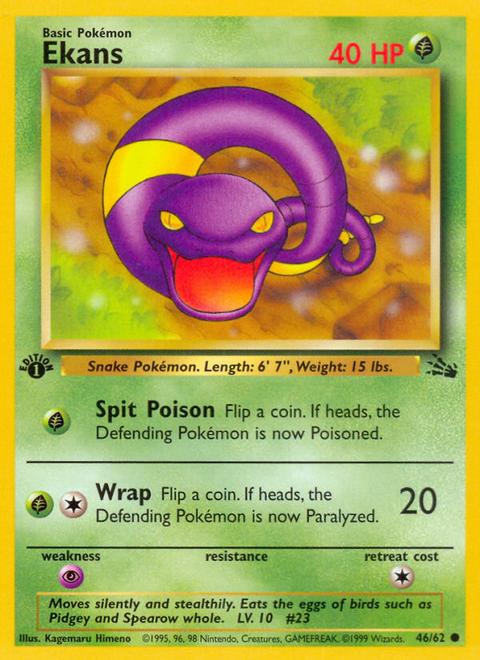 Ekans - 46/62 (1st Edition)
