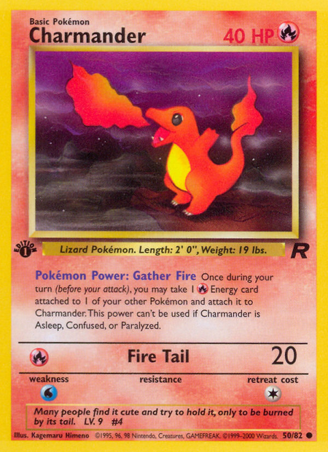 Charmander - 50/82 (1st Edition)