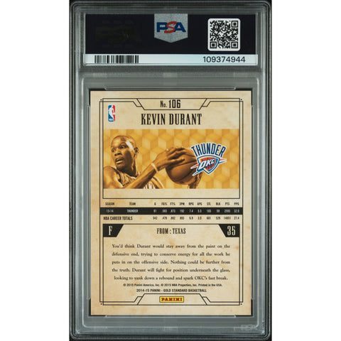 2014 PANINI GOLD STANDARD KEVIN DURANT 106 PSA 5