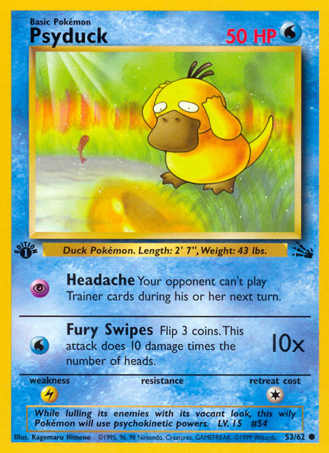 Psyduck - 53/62 (1st Edition)