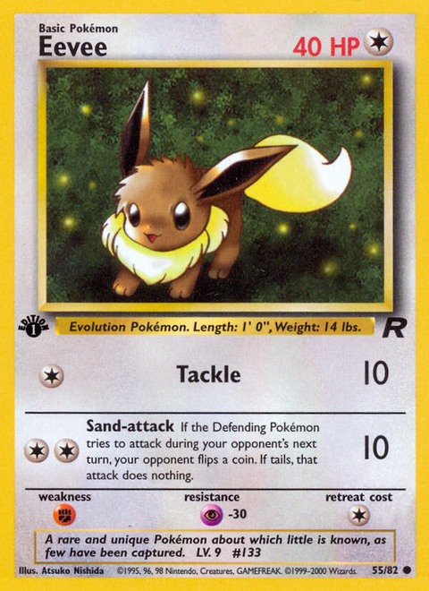 Eevee - 55/82 (1st Edition)