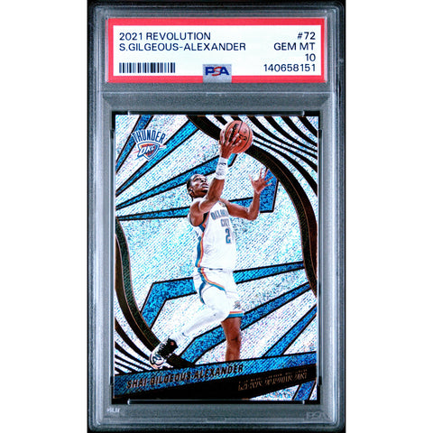 2021 PANINI PANINI REVOLUTION SHAI GILGEOUS-ALEXANDER 72 PSA 10