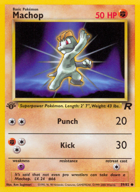 Machop - 59/82 (1st Edition)