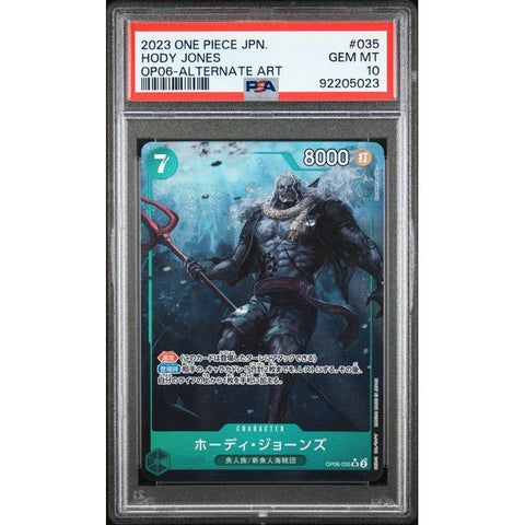 2023 ONE PICE JPN OP06 HODY JONES ALT ART OP06-035 PSA 10