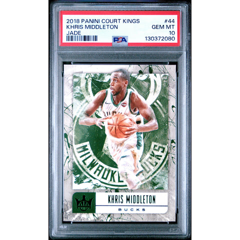 2018 PANINI PANINI COURT KINGS KHRIS MIDDLETON JADE 44 PSA 10