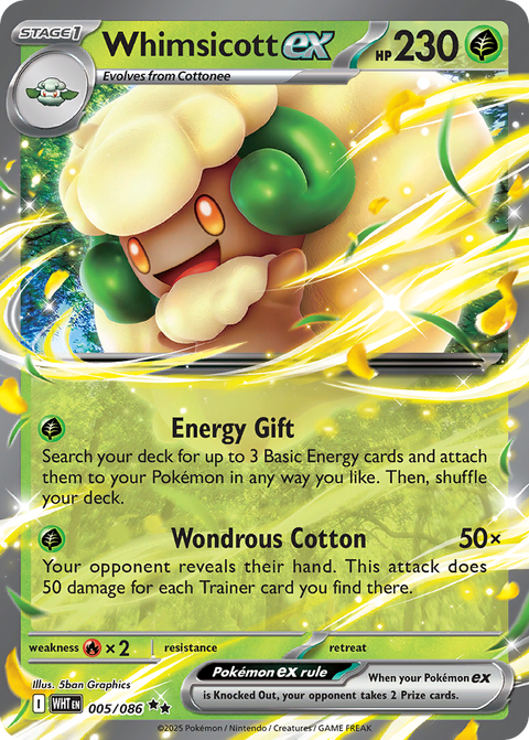 Whimsicott EX - 005/086
