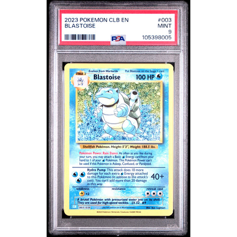 2023 POKEMON CLASSIC COLLECTION BLASTOISE 003/034 PSA 9