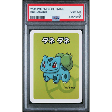 2019 POKEMON JPN OLD MAID BULBASAUR PSA 10