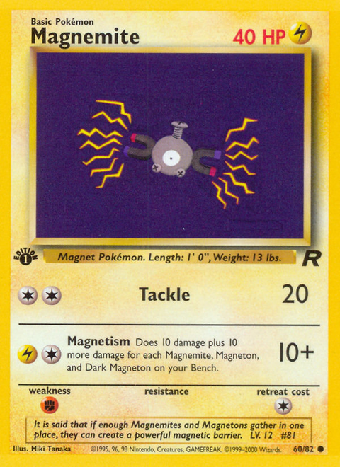 Magnemite - 60/82 (1st Edition)