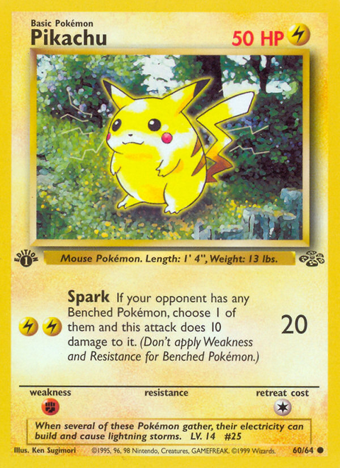 Pikachu - 60/64 (1st Edition)