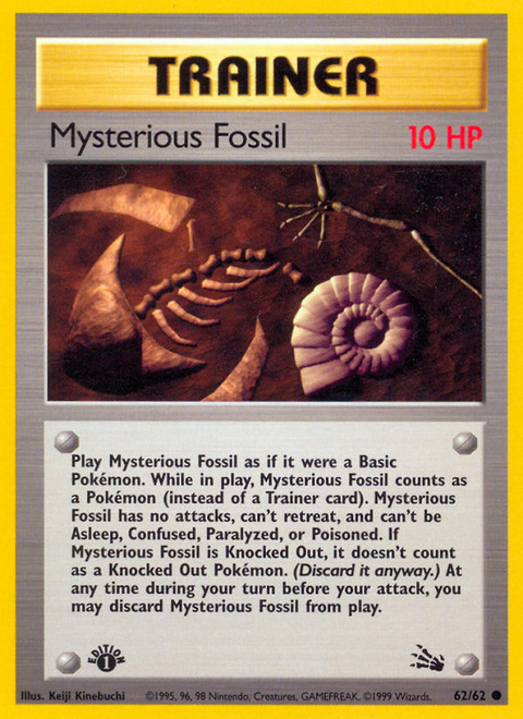 Mysterious Fossil - 62/62 (1st Edition)