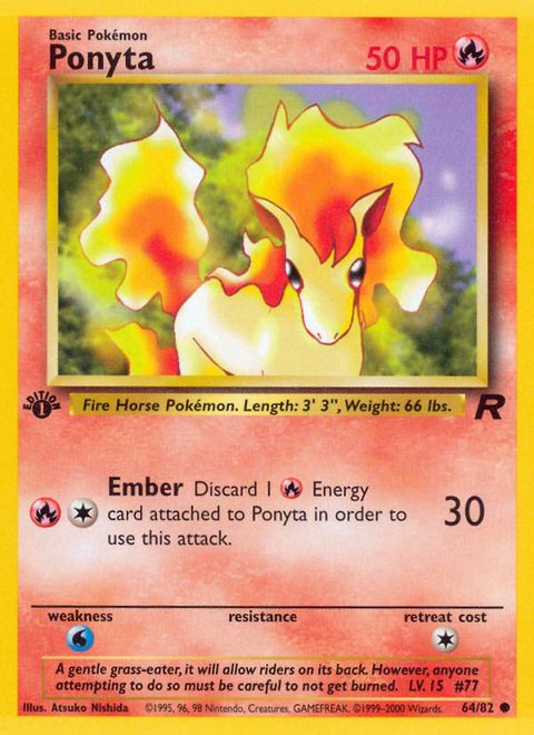 Ponyta - 64/82 (1st Edition)