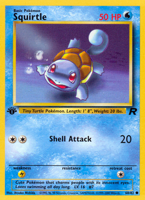Squirtle - 68/82 (1st Edition)