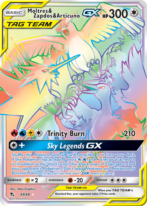 Moltres & Zapdos & Articuno Tag Team  GX - 69/68