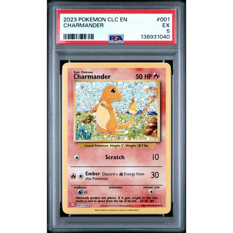 2023 POKEMON CHARMANDER CLC 001/034 PSA 5