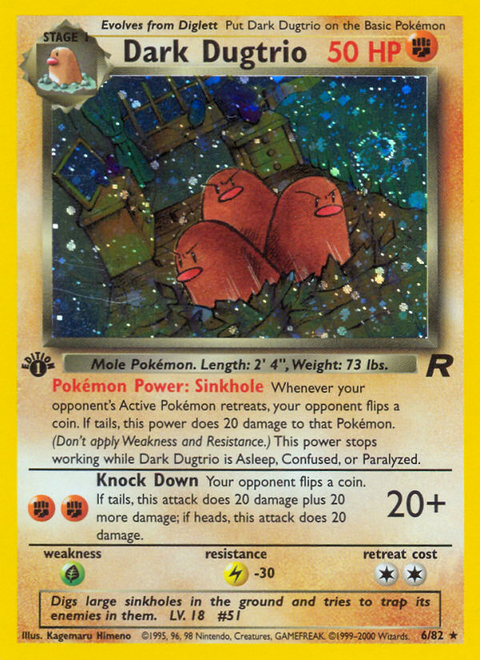 Dark Dugtrio - 6/82 (1st Edition)