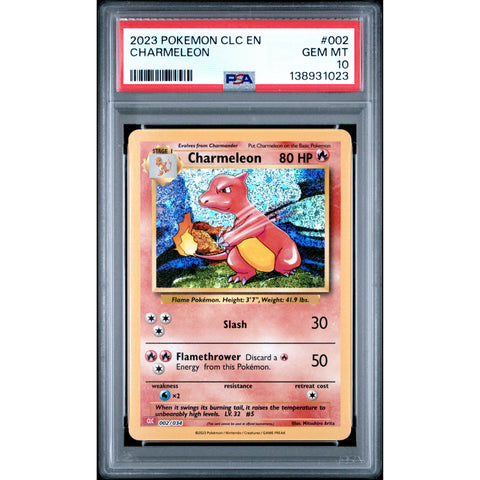 2023 POKEMON CHARMELEON CLC 002/034 PSA 10