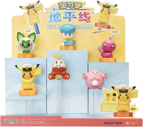 LANGOBOWANG: Holly Box - Horizons Pencil Top Mini Figures Blind Box (Captain Pikachu & Paldea Starters)