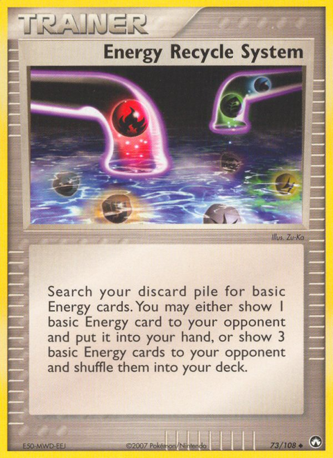 Energy Recycle System - 73/108