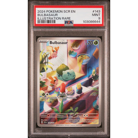 2024 POKEMON STELLAR CROWN BULBASAUR 142/142 PSA 9