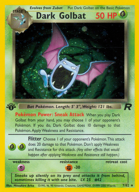 Dark Golbat - 7/82 (1st Edition)