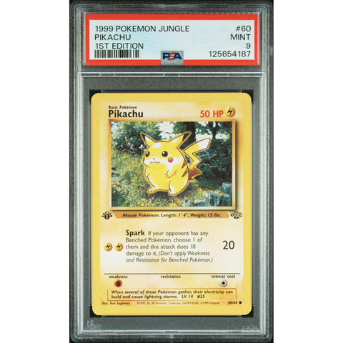 1999 POKEMON JUNGLE PIKACHU 1ST EDITION 60/64 PSA 9