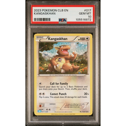 2023 POKEMON CLASSIC COLLECTION KANGASKHAN 017/034 PSA 10