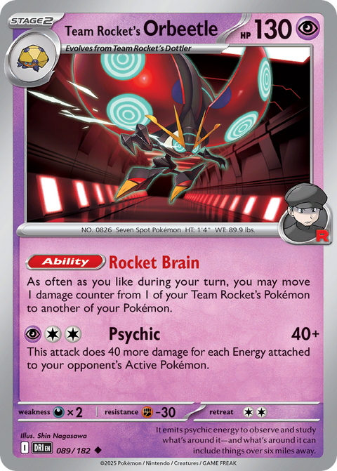 Team Rocket's Orbeetle - 089/182