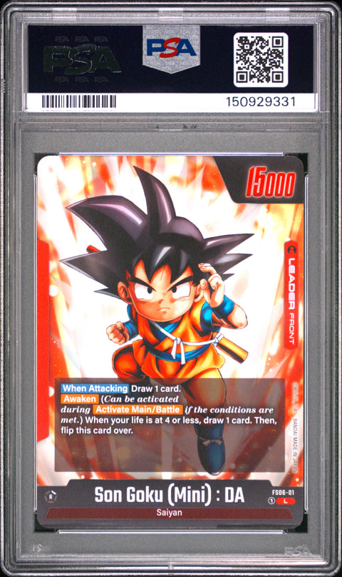2024 DRAGON BALL SON GOKU (MINI) : DA FS06-01/97 PSA 10
