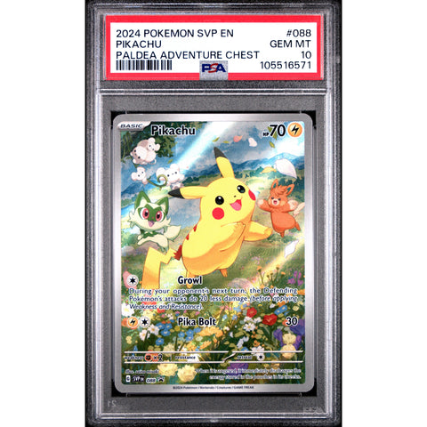 2024 POKEMON SCARLET VIOLET PROMO PIKACHU SVP088 PSA 10