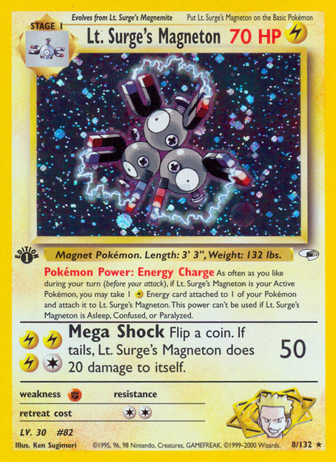 Lt. Surge's Magneton - 8/132 (1st Edition)