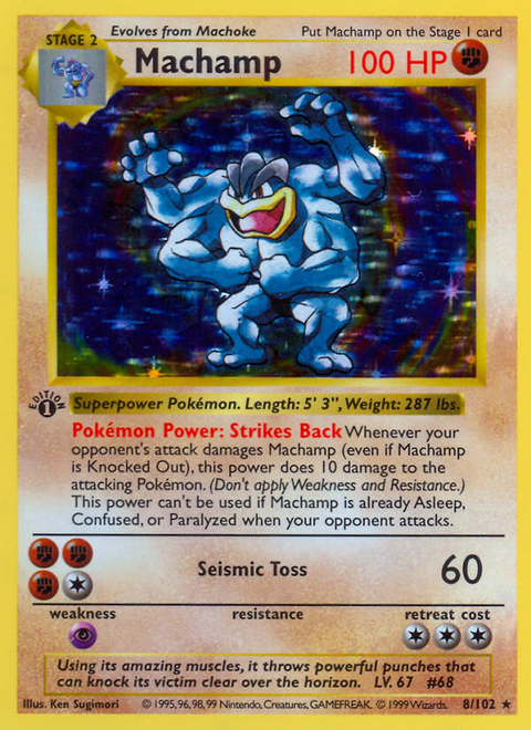 Machamp - 8/102 (1st Edition)