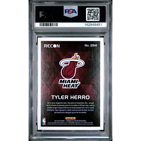 2019 PANINI PANINI CHRONICLES TYLER HERRO 294 PSA 10