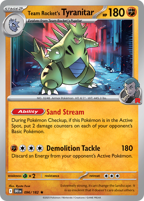 Team Rocket's Tyranitar - 096/182